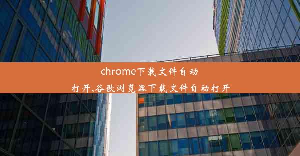 chrome下载文件自动打开,谷歌浏览器下载文件自动打开