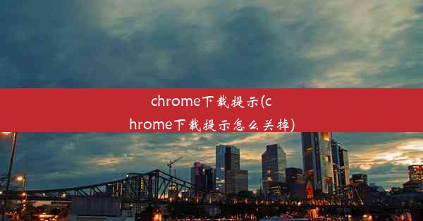 chrome下载提示(chrome下载提示怎么关掉)