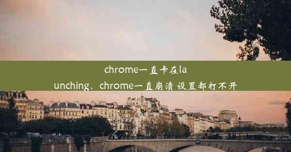 chrome一直卡在launching、chrome一直崩溃 设置都打不开