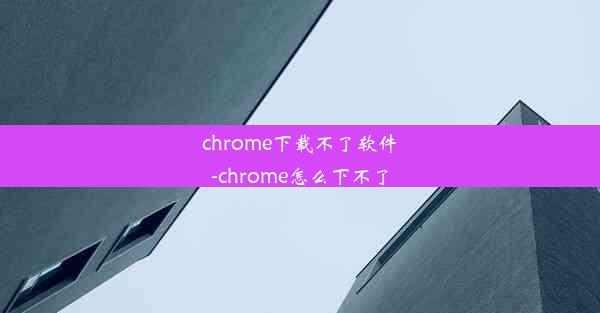 chrome下载不了软件-chrome怎么下不了