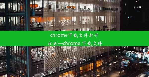 chrome下载文件打开方式—chrome 下载文件