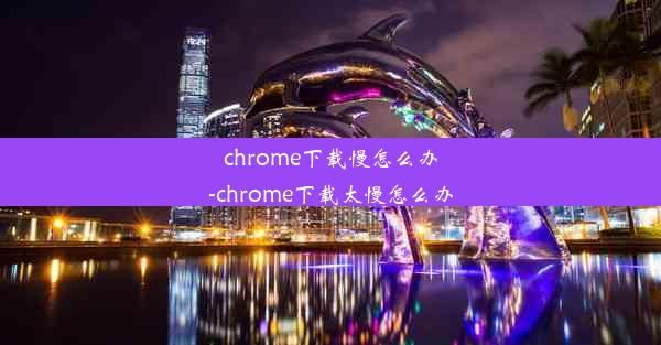 chrome下载慢怎么办-chrome下载太慢怎么办