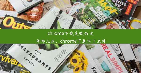 chrome下载失败的文件哪儿找、chrome下载不了文件