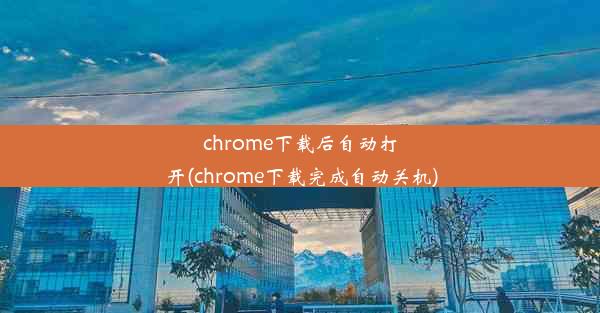 chrome下载后自动打开(chrome下载完成自动关机)