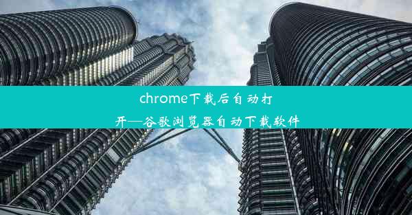 chrome下载后自动打开—谷歌浏览器自动下载软件