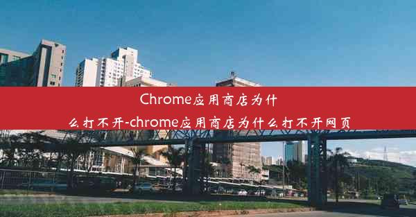 Chrome应用商店为什么打不开-chrome应用商店为什么打不开网页