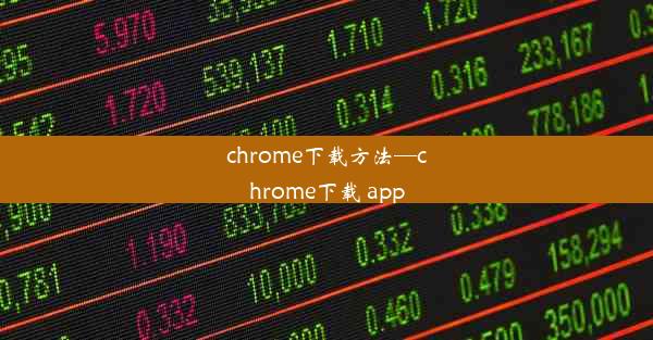 chrome下载方法—chrome下载 app