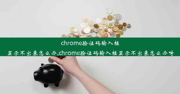 chrome验证码输入框显示不出来怎么办,chrome验证码输入框显示不出来怎么办呀