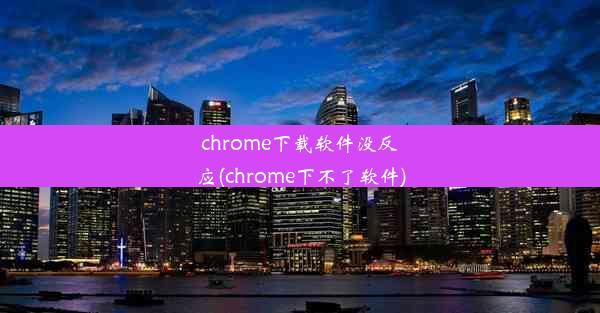 chrome下载软件没反应(chrome下不了软件)