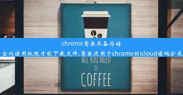 chrome需要具备存储空间使用权限才能下载文件,需要适用于chrome的icloud密码扩展