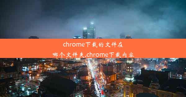 chrome下载的文件在哪个文件夹,chrome下载内容