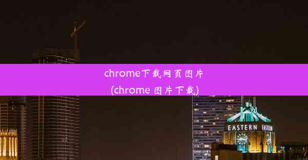 chrome下载网页图片(chrome 图片下载)