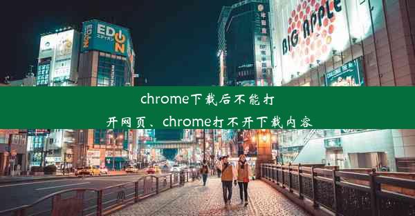 chrome下载后不能打开网页、chrome打不开下载内容