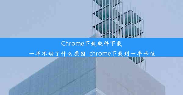 Chrome下载软件下载一半不动了什么原因_chrome下载到一半卡住