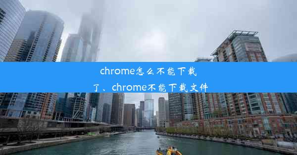 chrome怎么不能下载了、chrome不能下载文件