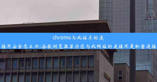 chrome与此站点的连接不安全怎么办;谷歌浏览器显示您与此网站的连接不是私密连接