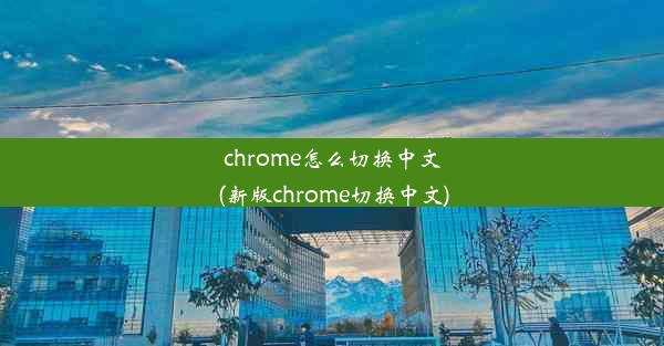 chrome怎么切换中文(新版chrome切换中文)