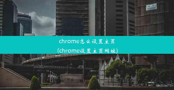 chrome怎么设置主页(chrome设置主页网址)