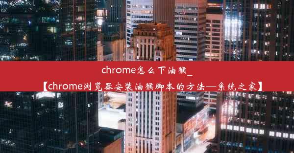 chrome怎么下油猴_【chrome浏览器安装油猴脚本的方法—系统之家】