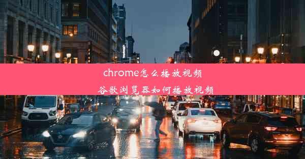 chrome怎么播放视频_谷歌浏览器如何播放视频