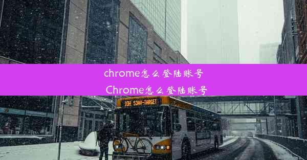 chrome怎么登陆账号_Chrome怎么登陆账号