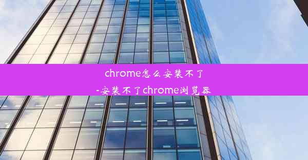 chrome怎么安装不了-安装不了chrome浏览器