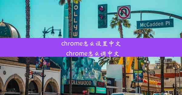 chrome怎么设置中文_chrome怎么调中文