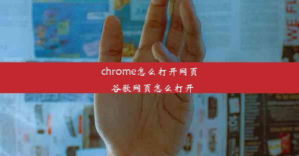 chrome怎么打开网页_谷歌网页怎么打开