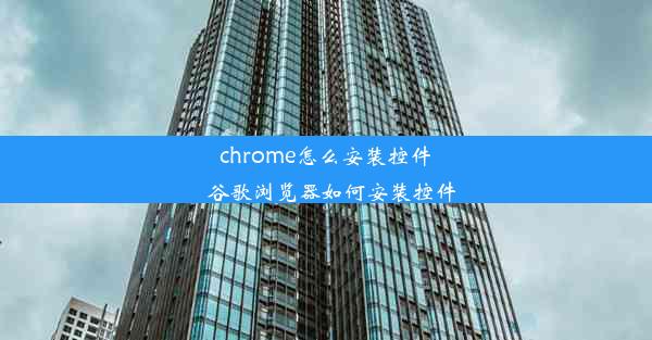 chrome怎么安装控件_谷歌浏览器如何安装控件