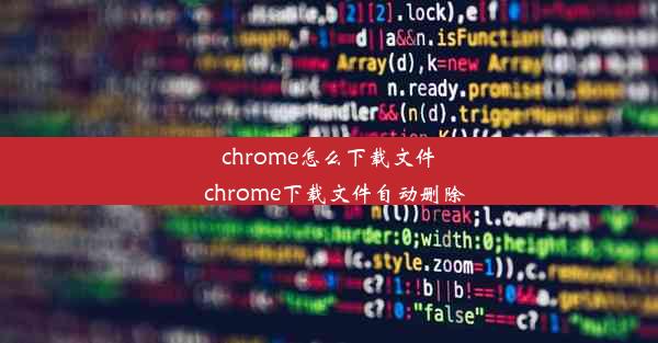 chrome怎么下载文件_chrome下载文件自动删除