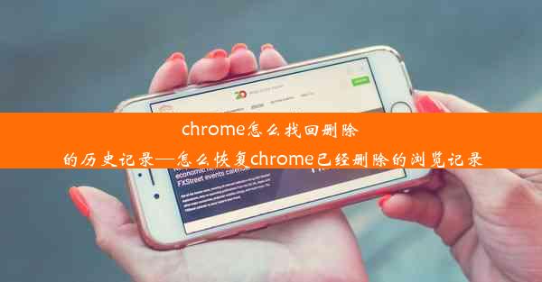 chrome怎么找回删除的历史记录—怎么恢复chrome已经删除的浏览记录