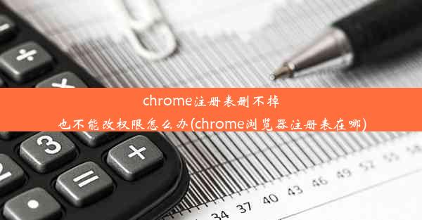 chrome注册表删不掉也不能改权限怎么办(chrome浏览器注册表在哪)