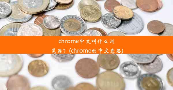 chrome中文叫什么浏览器？(chrome的中文意思)