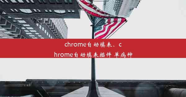 chrome自动填表、chrome自动填表插件 单病种