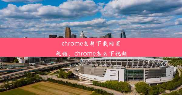 chrome怎样下载网页视频、chrome怎么下视频