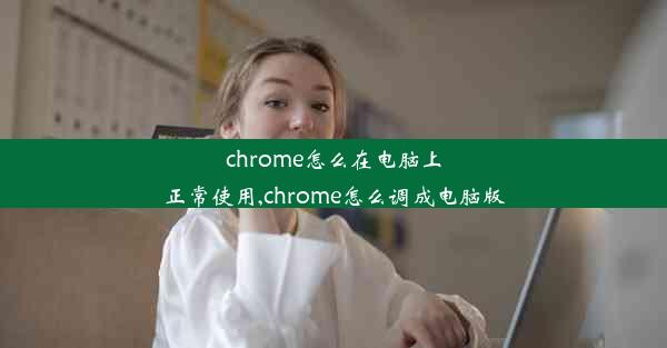 chrome怎么在电脑上正常使用,chrome怎么调成电脑版