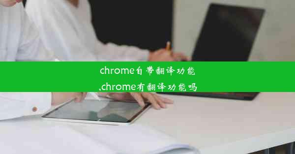 chrome自带翻译功能,chrome有翻译功能吗