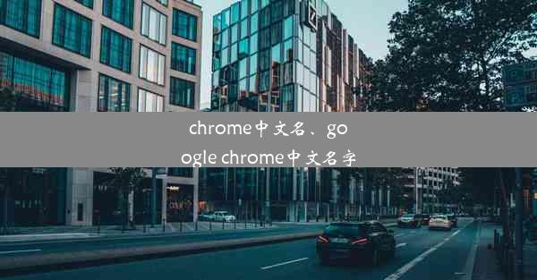 chrome中文名、google chrome中文名字