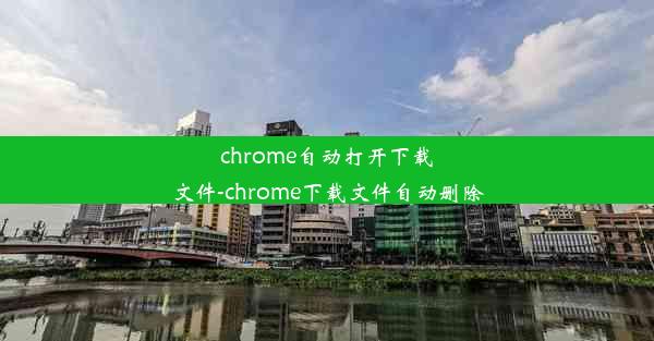 chrome自动打开下载文件-chrome下载文件自动删除