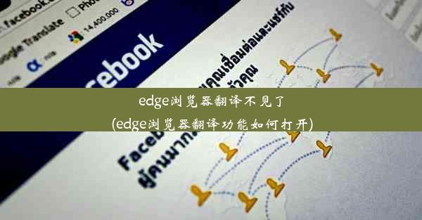 edge浏览器翻译不见了(edge浏览器翻译功能如何打开)