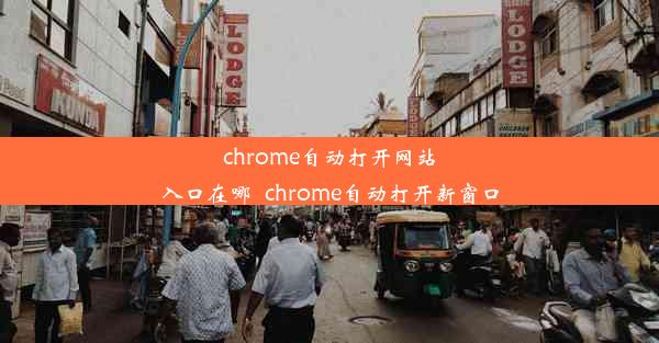 chrome自动打开网站入口在哪_chrome自动打开新窗口