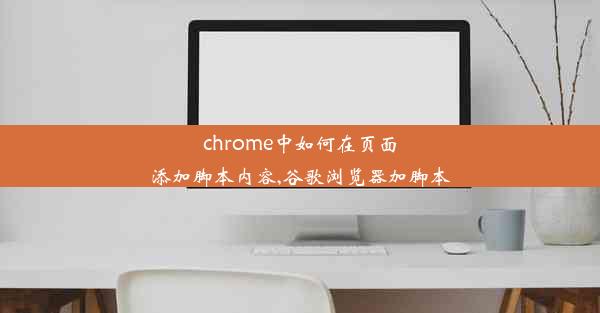 chrome中如何在页面添加脚本内容,谷歌浏览器加脚本