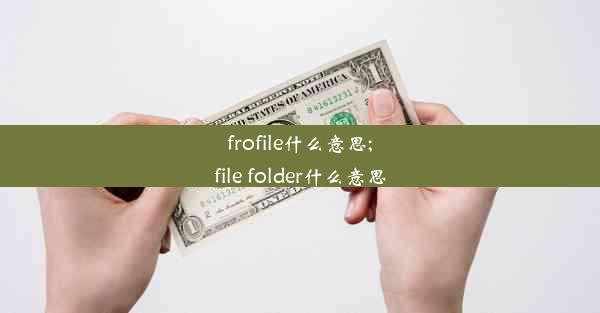 frofile什么意思;file folder什么意思