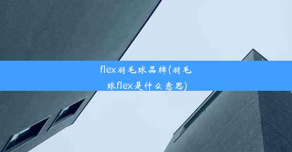 flex羽毛球品牌(羽毛球flex是什么意思)