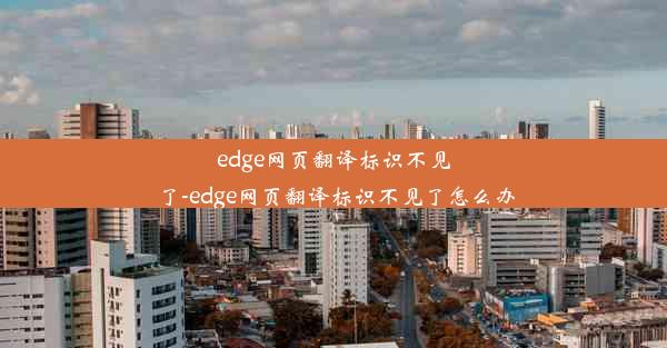 edge网页翻译标识不见了-edge网页翻译标识不见了怎么办