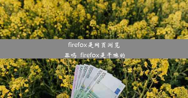 firefox是网页浏览器吗_firefox是干嘛的