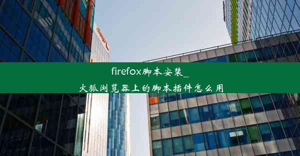 firefox脚本安装_火狐浏览器上的脚本插件怎么用