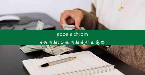 google chrome的内核;谷歌内核是什么意思