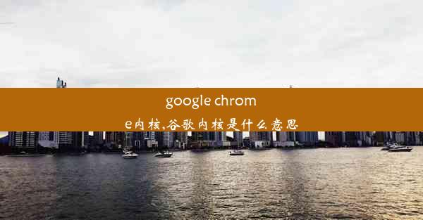 google chrome内核,谷歌内核是什么意思