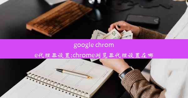 google chrome代理器设置;chrome浏览器代理设置在哪